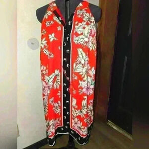 Fig & Flower mid length floral Dress sz Med.